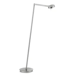 Moderne vloerlamp LED met touchdimmer - Nikkel
