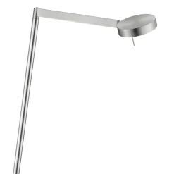 Moderne vloerlamp LED met touchdimmer - Nikkel
