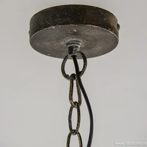 Oosterse hanglamp Emine goud/bruin
