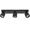 Opbouwspot Solare 3l balk zwart