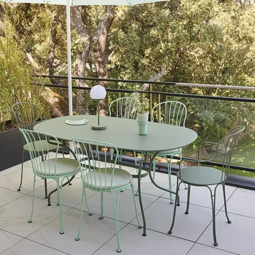Oplaadbare buitenlamp tafel groen IP44