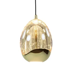 Ovale 12-lichts LED hanglamp Golden Egg