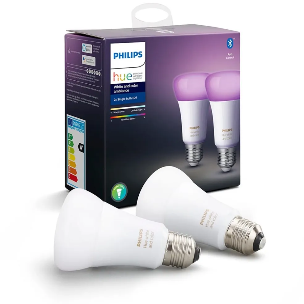Philips Hue e27 2-pack color ambiance