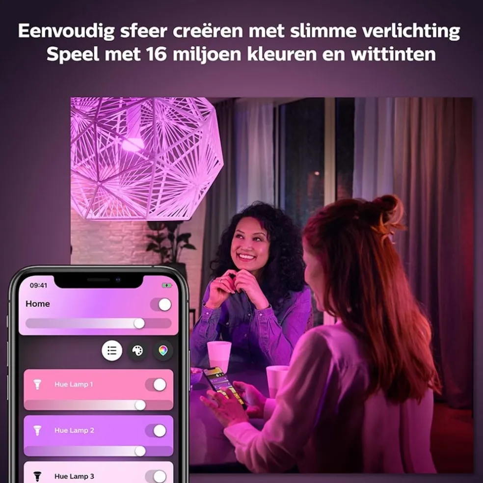 Philips Hue e27 2-pack color ambiance