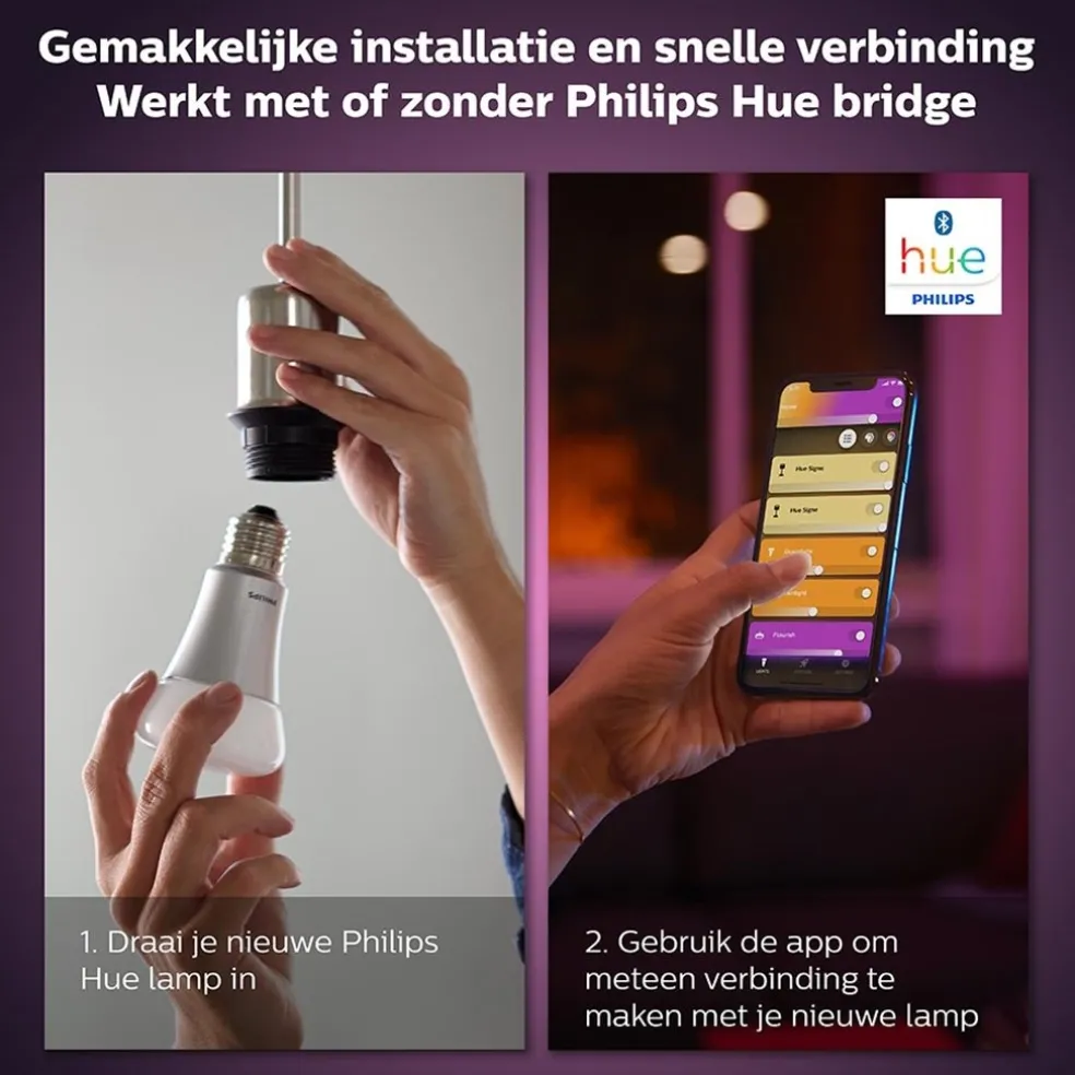 Philips Hue e27 2-pack color ambiance
