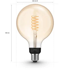 Philips Hue 7w e27 globe gold 125mm 2100k
