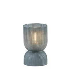 Phoebe kleine light and living tafellamp blauw-grijs op batterijen