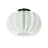 Plafondlamp Arena 30cm zwart/kap wit