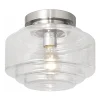 Plafondlamp Art Deco helder glas