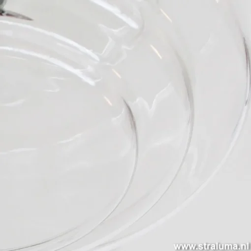 Plafondlamp Art Deco helder glas