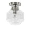 Plafondlamp Art Deco klein helder glas