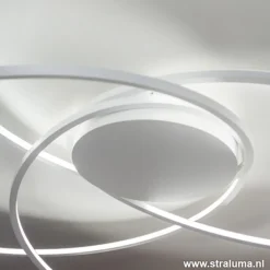 Plafondlamp bogen speels wit 80cm