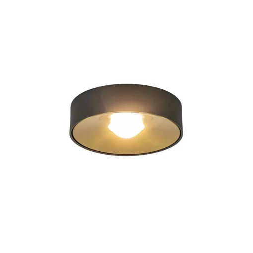 Plafondlamp Bright 15 zwart/matgoud