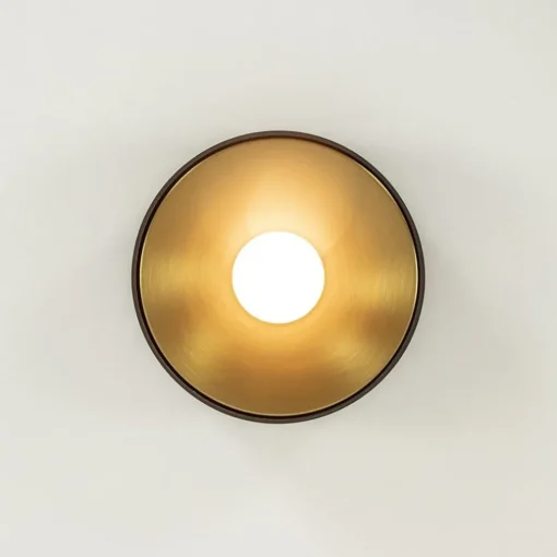 Plafondlamp Bright 15 zwart/matgoud