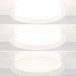 Plafondlamp chroom/clear IP44 3-step dim
