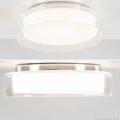 Plafondlamp Clear helder IP44 3-step dim