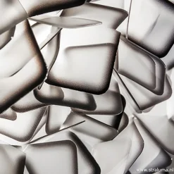 Plafondlamp Clizia 78cm zwart