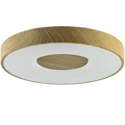 Plafondlamp Coin 50 hout + remote CCT