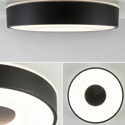 Plafondlamp Coin 38 zwart + remote CCT