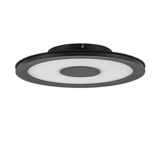 **Plafondlamp disc 32cm zwart 3-step dim