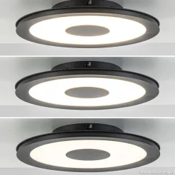 **Plafondlamp disc 32cm zwart 3-step dim