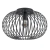 Plafondlamp donut draad zwart 40cm