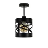 Plafondlamp Frez zwart metaal