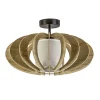 Plafondlamp hout lamellen klein