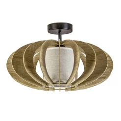 Plafondlamp hout lamellen klein