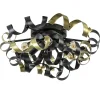 Plafondlamp Krul zwart/goud