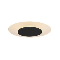 Plafondlamp Lido zwart 29cm indirect