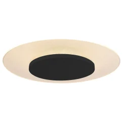 Plafondlamp Lido zwart 42cm indirect