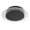 Plafondlamp Lido zwart 17cm indirect