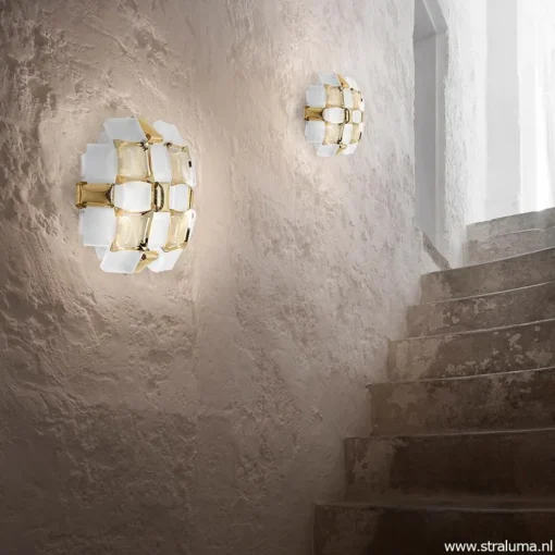 Plafondlamp Mida gold 32cm