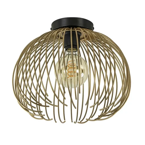 Plafondlamp Nest matgoud/zwart