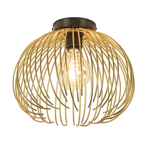 Plafondlamp Nest matgoud/zwart