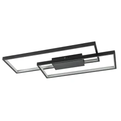 Plafondlamp Piazza 2L zwart 3-step dim