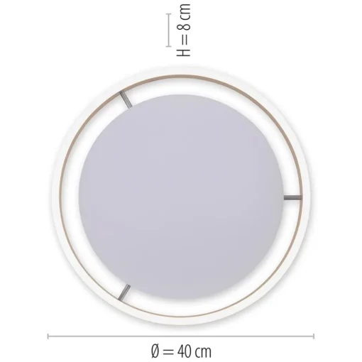 Plafondlamp Q-Vito 40cm matgoud smart + remote