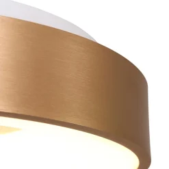 Plafondlamp Ringlede 30cm matgoud