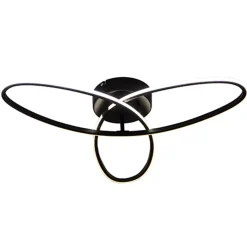 Plafondlamp 3-v eclips zwart 3-st.dimb.