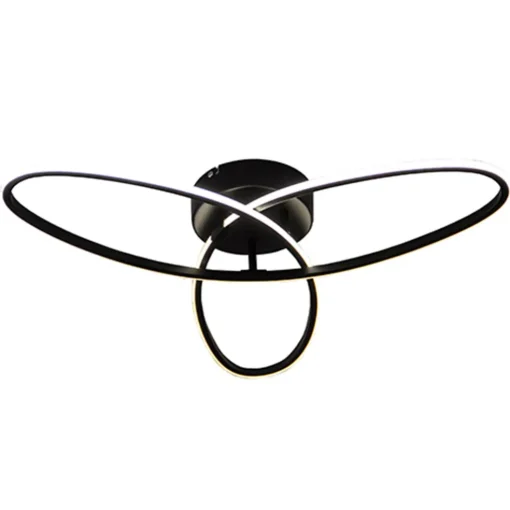 Plafondlamp 3-v eclips zwart 3-st.dimb.