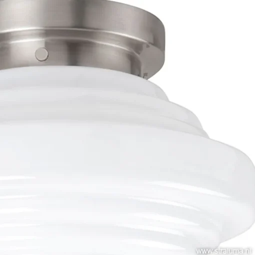 Plafondlamp York art deco opaal glas
