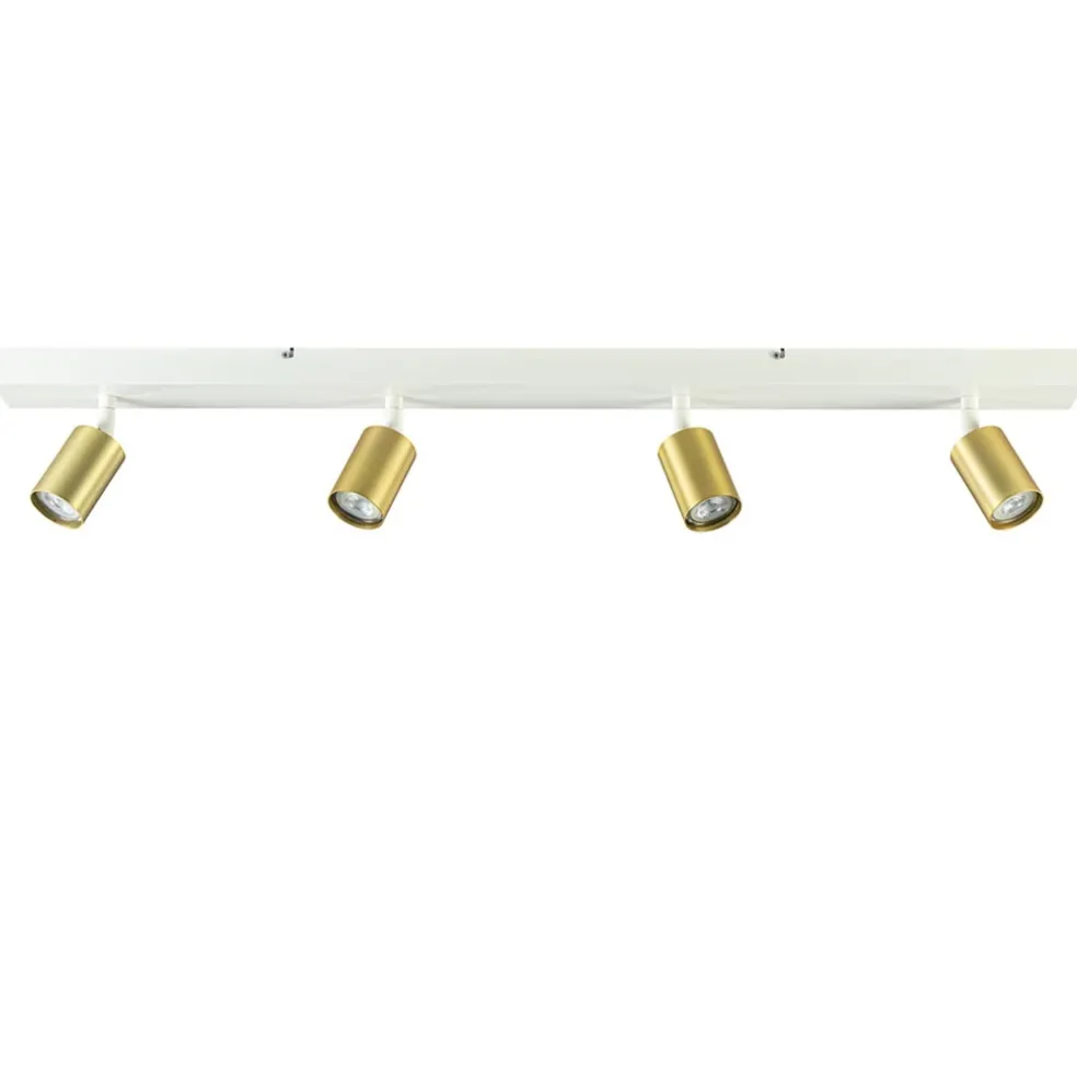 Plafondspot Bounce 4L balk wit/matgoud