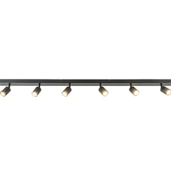 Plafondspot Bounce 6L 160cm zwart