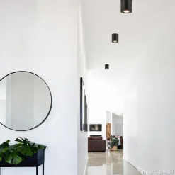 Plafondspot cilinder zwart gu10 IP44