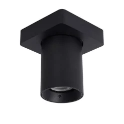 Plafondspot enkel tube zwart dim-to-warm