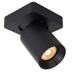 Plafondspot enkel tube zwart dim-to-warm