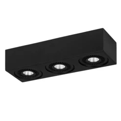 Plafondspot Eye 3L box zwart led 3000k