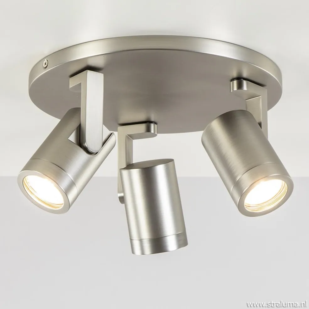 Plafondspot Halo 3L rond rvs