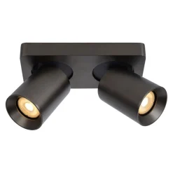 Plafondspot 2-lichts gunmetal incl. gu10